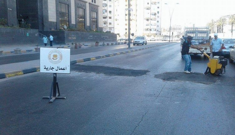 صيانة المرافق العامة ببلدية طرابلس المركز