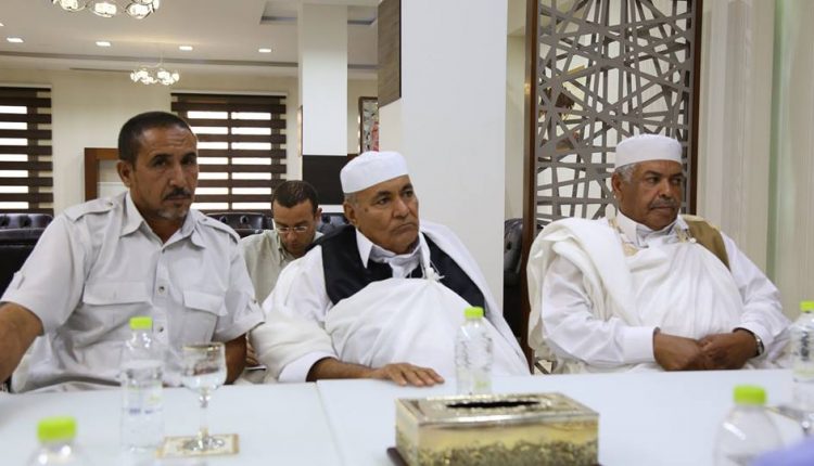 لقاء عميد بلدية السواني شعبان سويسي ونائب رئيس المجلس الرئاسي بحكومة الوفاق الوطني أحمد معيتيق3