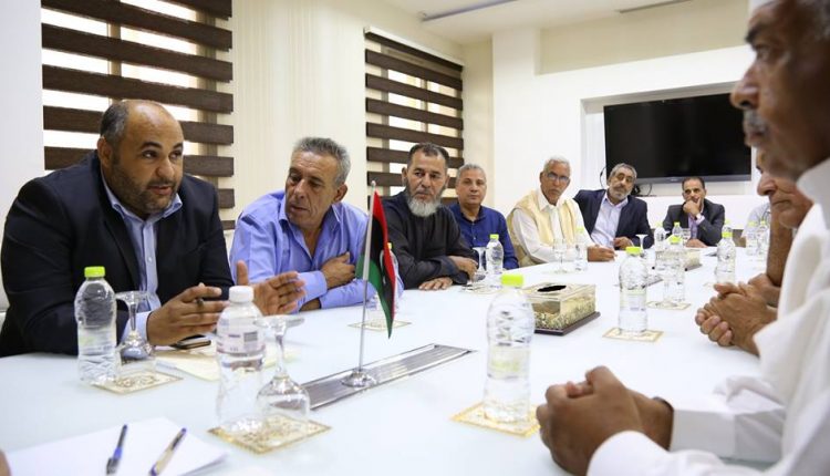 لقاء عميد بلدية السواني شعبان سويسي ونائب رئيس المجلس الرئاسي بحكومة الوفاق الوطني أحمد معيتيق4