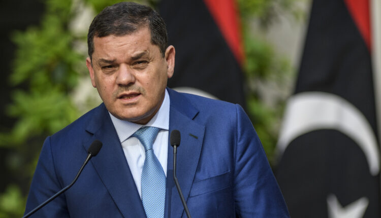 Italian PM Mario Draghi Meets PM of Libya Abdul Hamid Aldabaiba